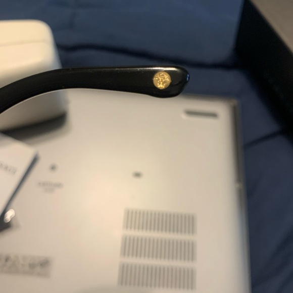 Versace Black Gradient Square Sunglasses
